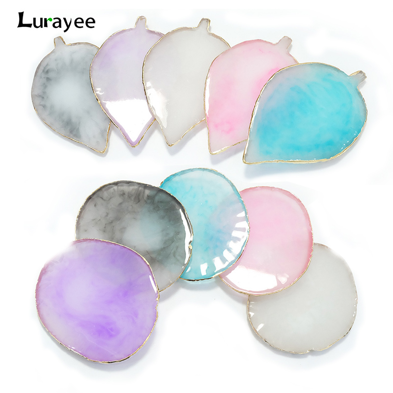 Acrylic Pour Paint - เรซิ่นหินสีเจลเล็บผสมวาดสีแผ่น Pad Nail Art ชั้นวาง