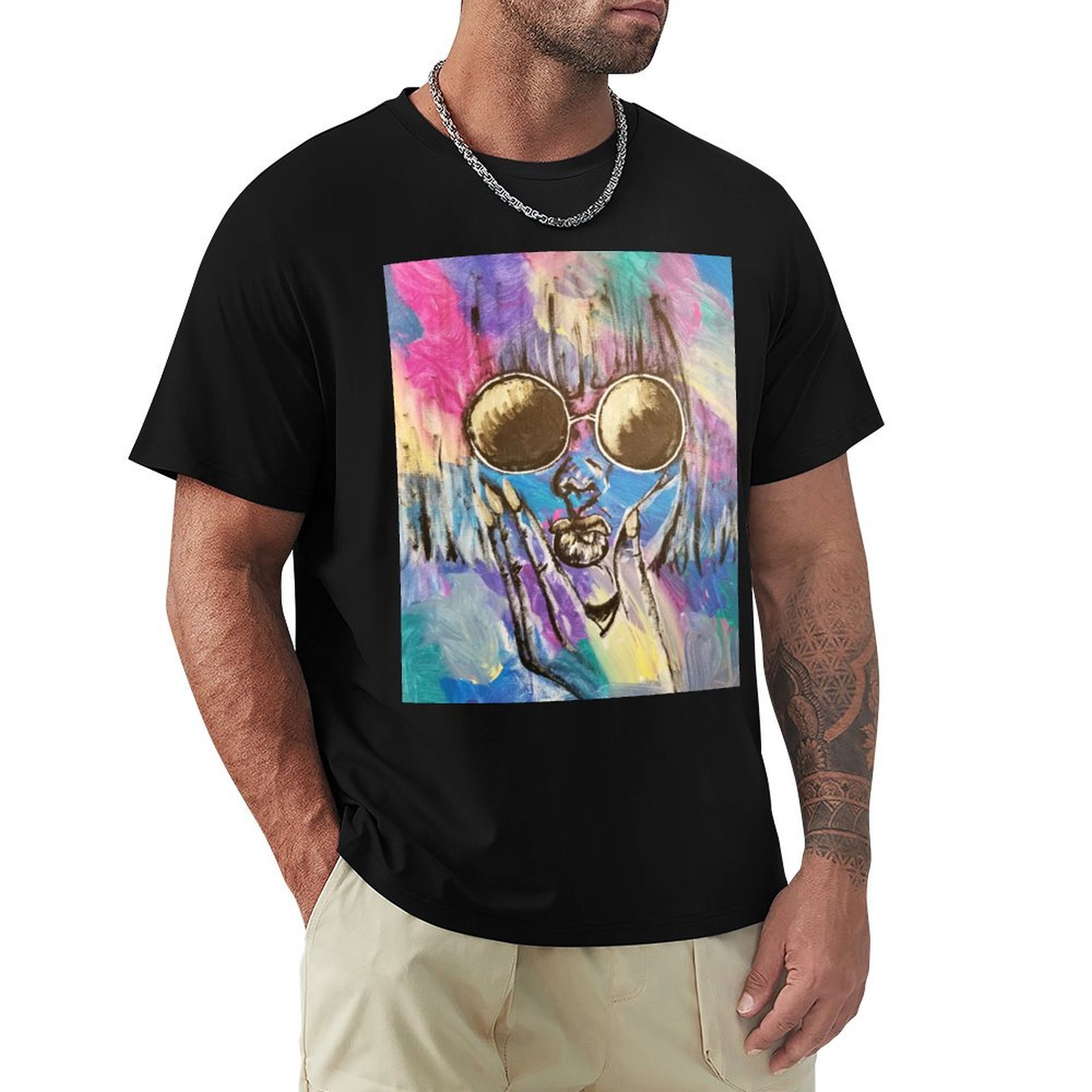 เสื้อยืดลายสีอะคริลิกหยดสีแบบน - Acrylic Pour Paint บทวิจารณ์และราคา