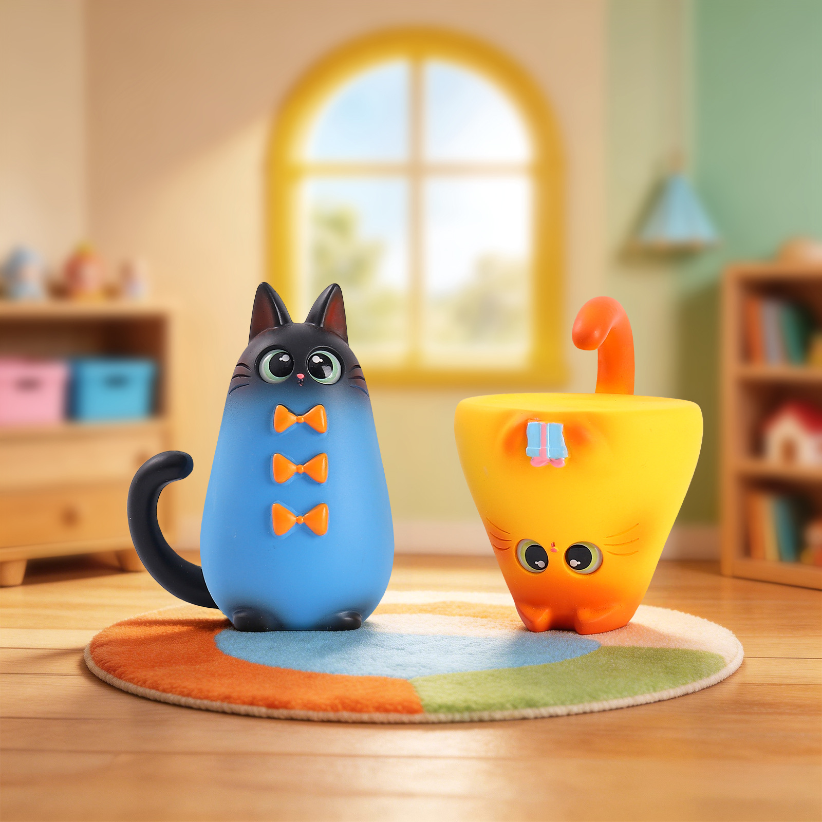 ฟิกเกอร์แมวแบบสุ่ม  งานเรซิ่น  - Box Art And Craft บทวิจารณ์และราคา