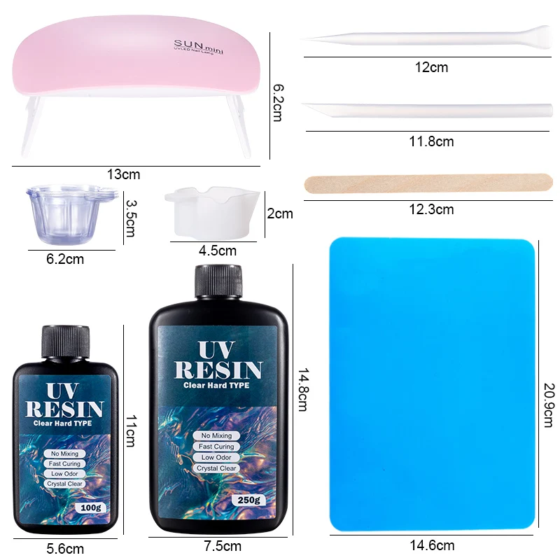Hard UV เรซิ่นกาวชุด Fast Curi - Art Craft Shop บทวิจารณ์และราคา