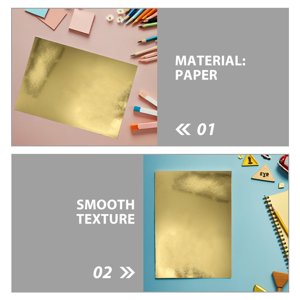 กระดาษการ์ดเมทัลลิกแบบมีกระจก  - Art Craft Mirror บทวิจารณ์และราคา