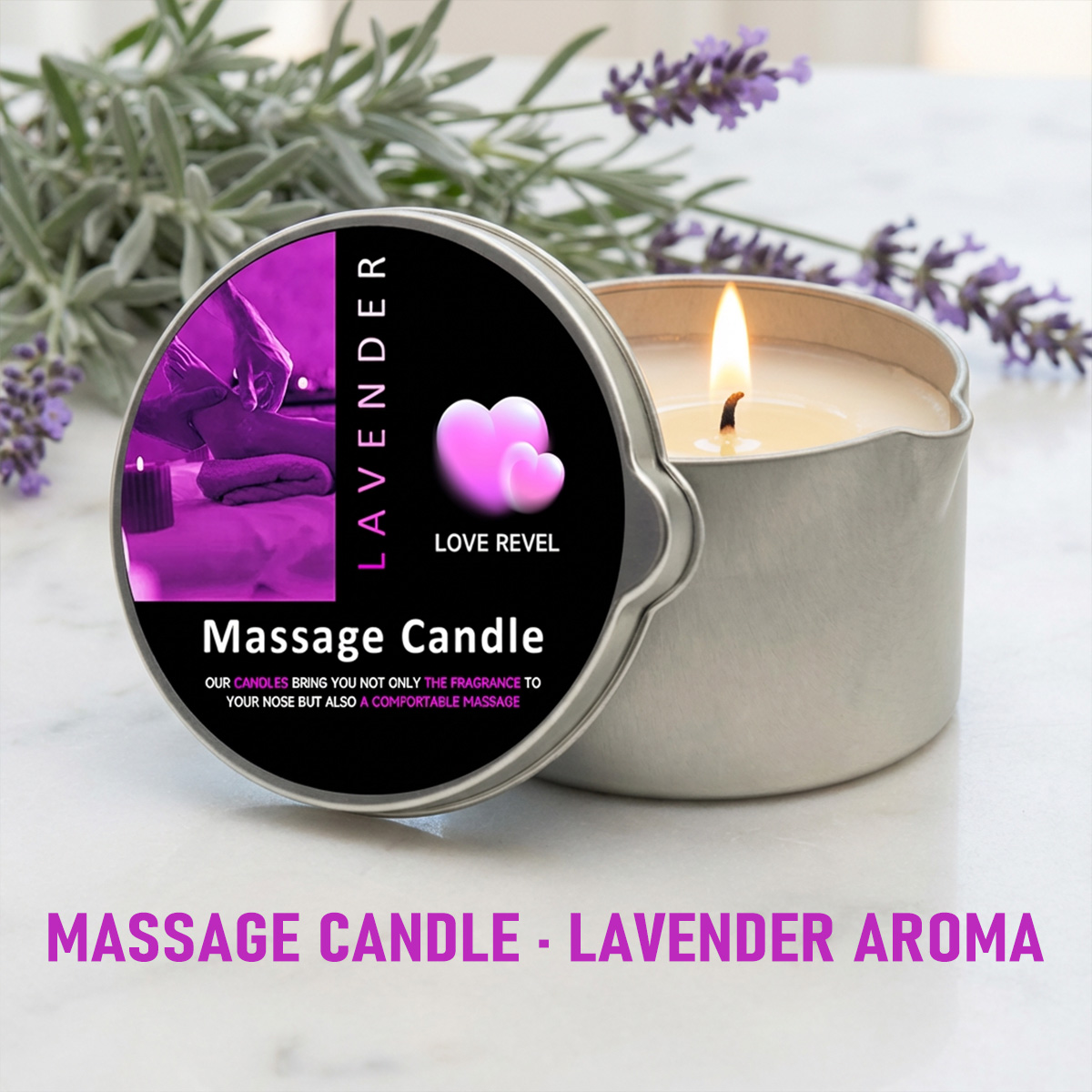 เทียนน้ำมันนวดลาเวนเดอร์ 2 ออน - Soy Candle Fragrance Oil บทวิจารณ์และราคา