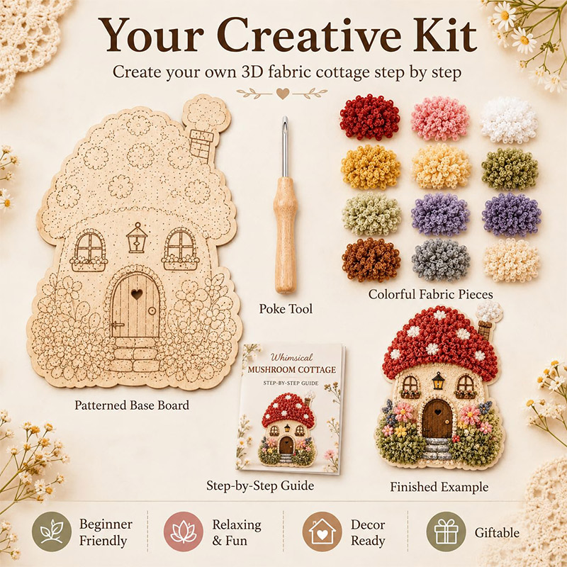 ชุดงานฝีมือ DIY บ้านเห็ด 3 มิต - Art Craft Material บทวิจารณ์และราคา