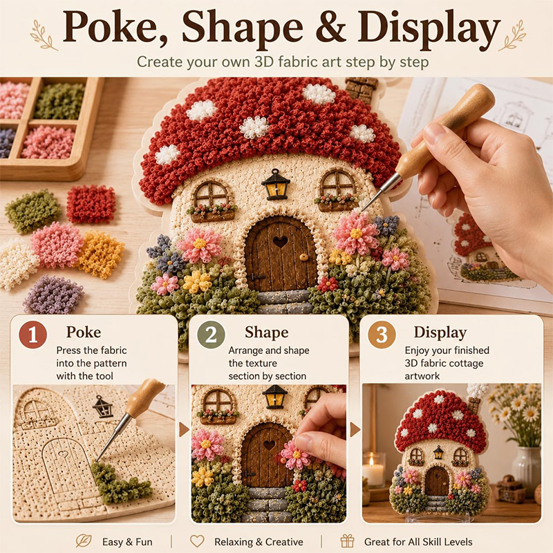 ชุดงานฝีมือ DIY บ้านเห็ด 3 มิต - Art Craft Material บทวิจารณ์และราคา