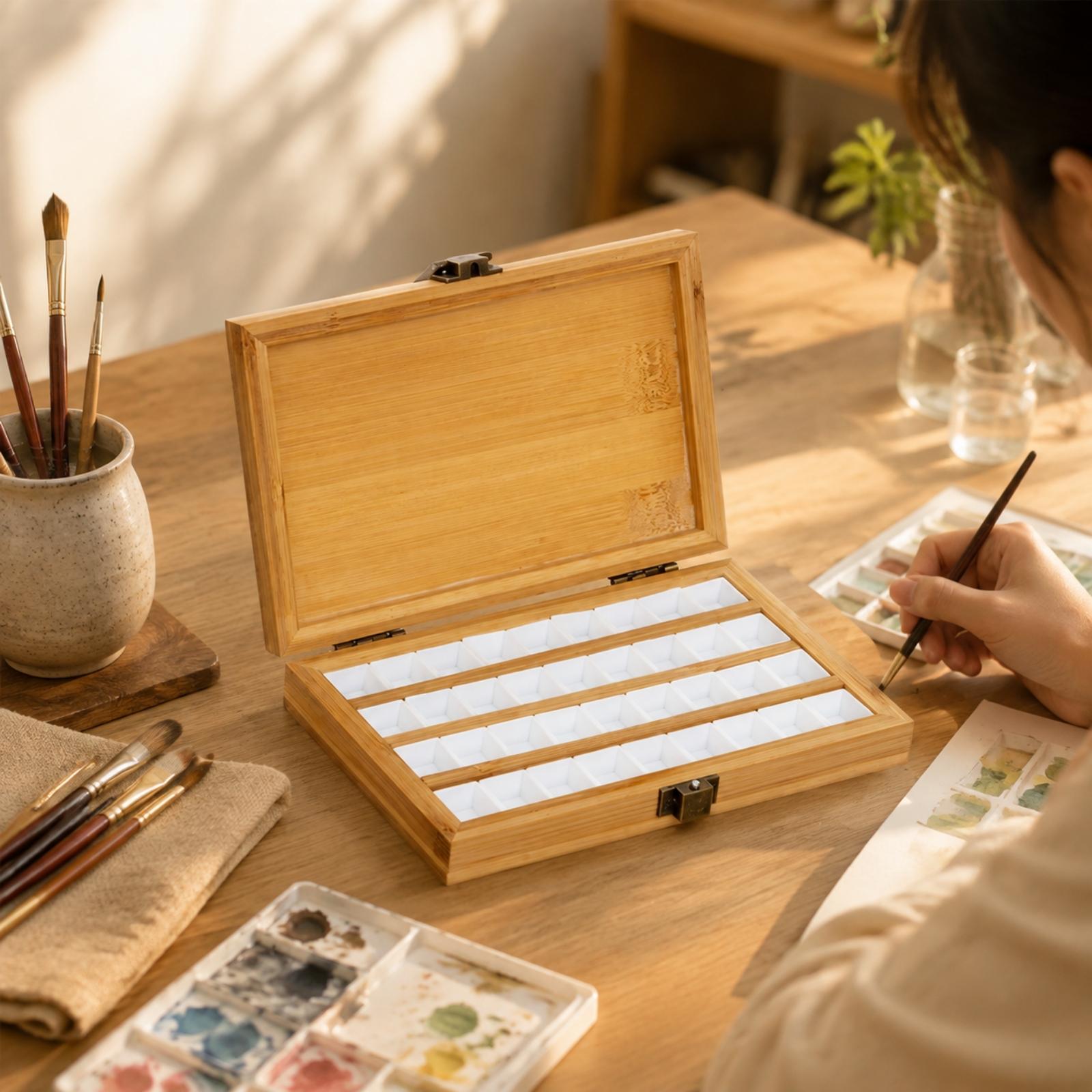 กล่องพาเลตสีสำหรับทำเล็บ ทำจาก - Box Art And Craft บทวิจารณ์และราคา