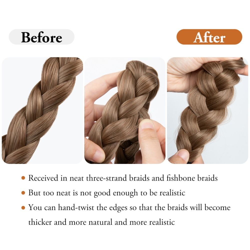ปรับถักผมแถบคาดศีรษะสีทอง/สีน้ - Art And Craft Hair บทวิจารณ์และราคา