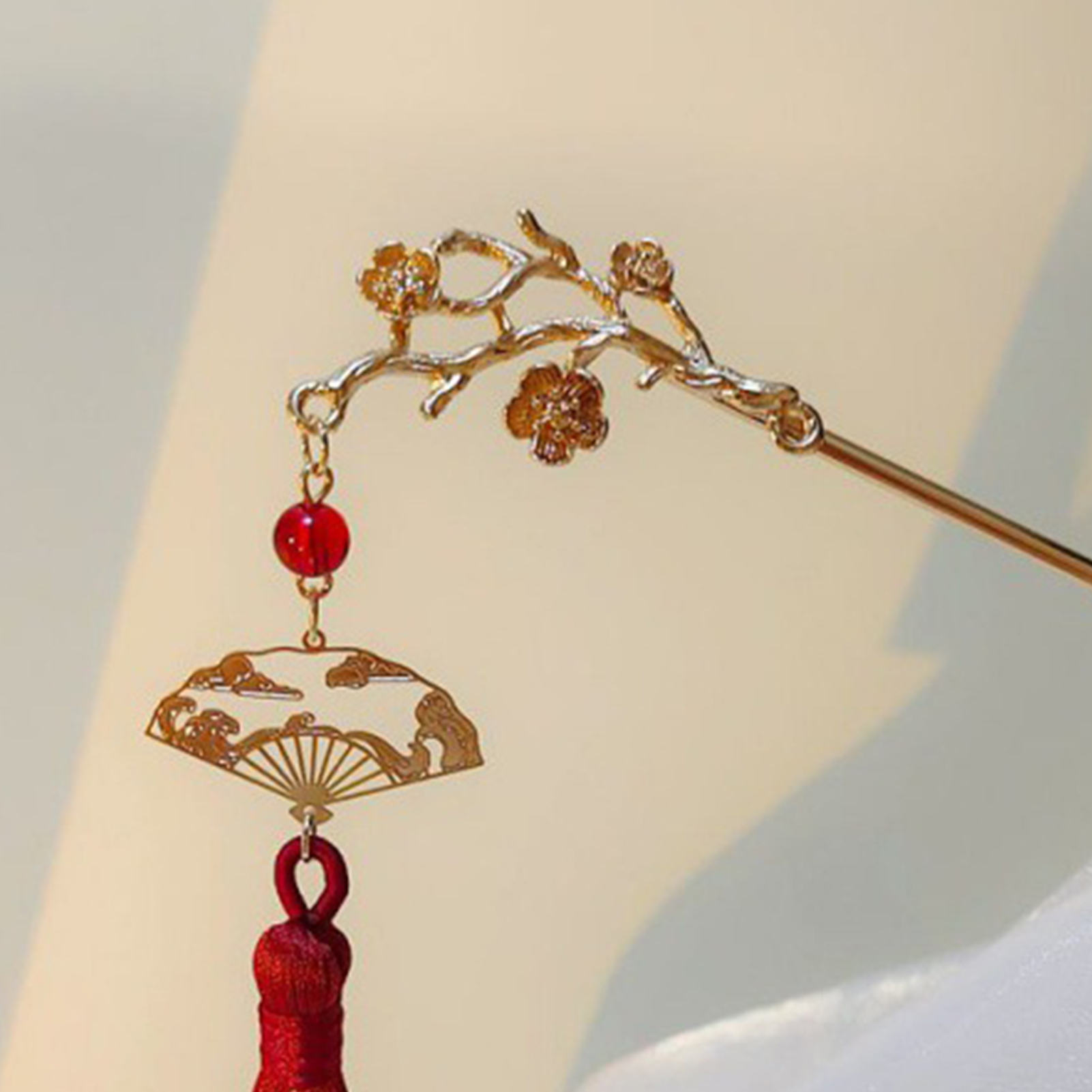 Retro ดอกไม้พู่ Hairpin สําหรั - Art Craft Shop บทวิจารณ์และราคา