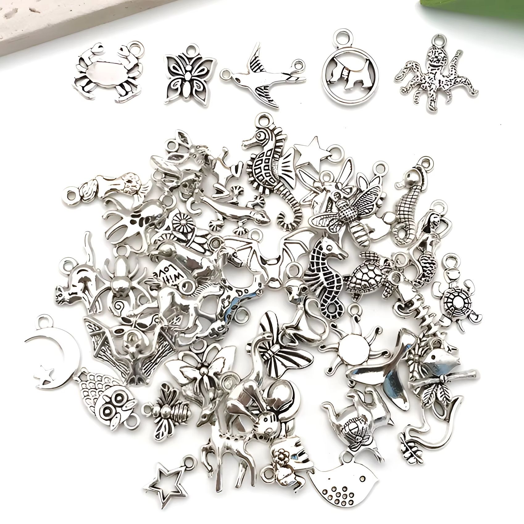 10/20/30/50 ชิ้น จี้รูปสัตว์สี - The Art And Craft Of Jewelry บทวิจารณ์และราคา