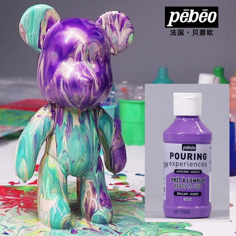 PEBEO ประสบการณ์การเทสีอะคริลิ - Acrylic Pour Paint บทวิจารณ์และราคา