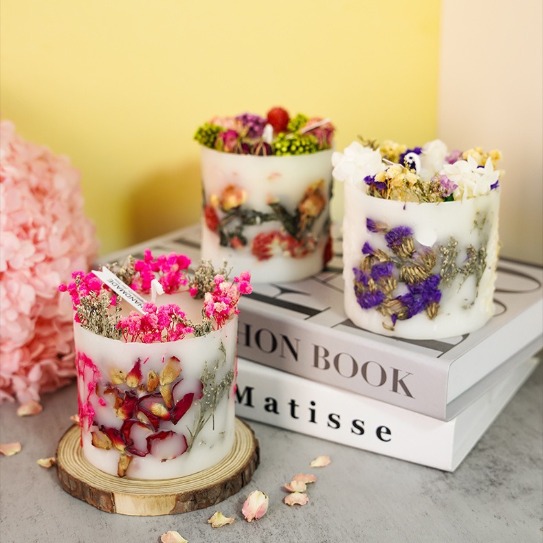 เทียนดอกไม้แห้งทำมือ DIY ของตก - Soy Candle Fragrance Oil บทวิจารณ์และราคา